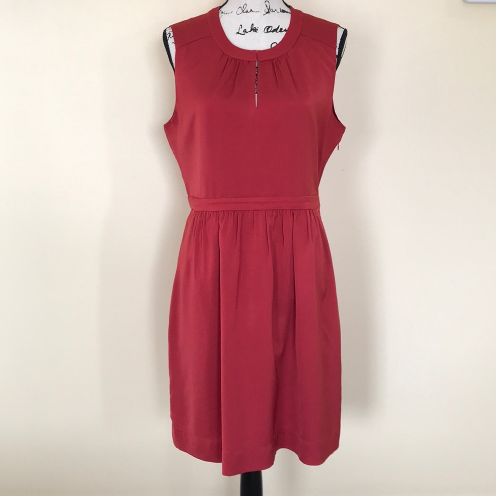Red J Crew Shift Dress
